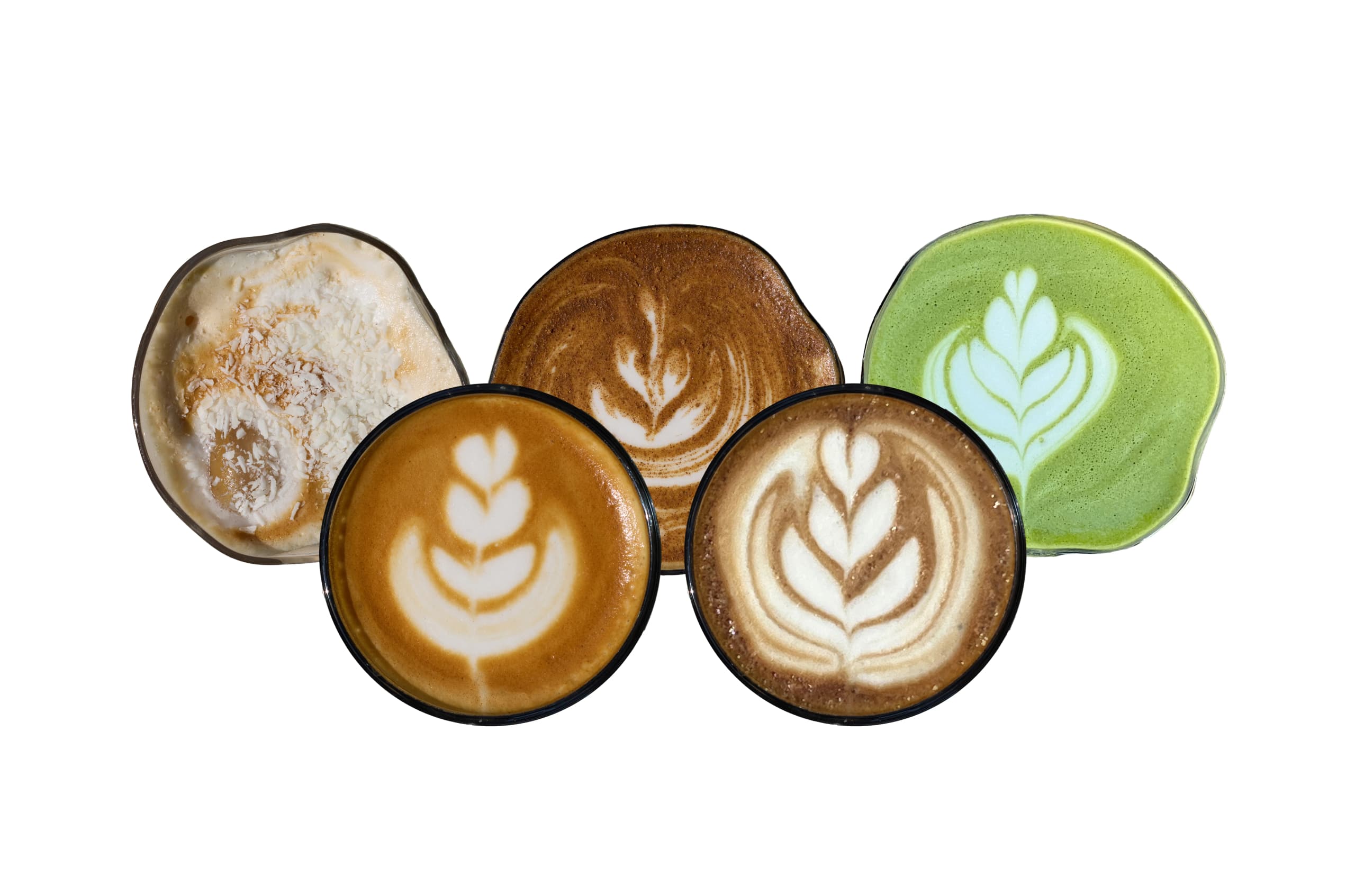1407 Olympics Germany post - national team colours reinterpreted as coffee drinks
